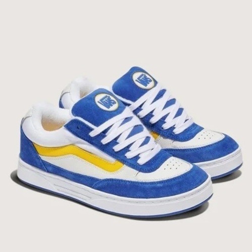 Vans Skate Estazzo Blue Yellow Mens Sneakers VN000D4SBYL Size 11.5 NEW